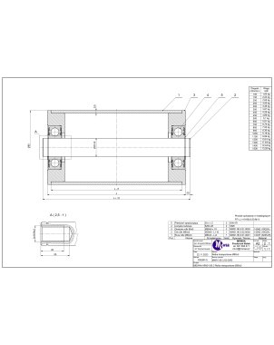 Rolka transportowa ø80 700/710 M14 wewnętrzny