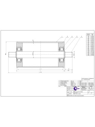 Rolka transportowa ø80 700/750 M16 zewnętrzny