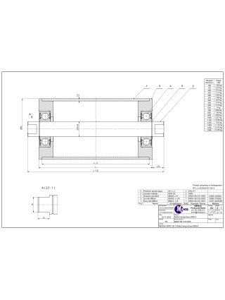 Rolka transportowa ø80 700/730 FR16-12